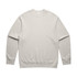A light grey crew jumper with long sleeves and a rounded neckline, featuring a small logo.