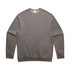 A grey crew-neck jumper with long sleeves, featuring a simple design and no visible text or logos.
