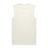 A light cream sleeveless tank top with a simple design and a small logo on the back.