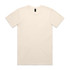 A cream-coloured T-shirt featuring a label on the neckline and a plain design without any graphics.