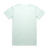 A mint green t-shirt displayed on a white background, featuring a plain back with no designs or text.