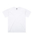 A classic oversized tee in white with a tag and a simple, unembellished design.