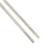 A set of stainless steel straws in silver, featuring a sleek design and a logo. Ideal for eco-friendly drinking.