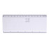 Amaze Tile Ruler Puzzle in white, featuring a grid for puzzle pieces and measurement markings along the edge.