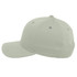 A light grey 5-panel cap featuring a seamless front design and a logo on the side.
