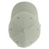A light grey five-panel cap with ventilation holes and a logo on the side.