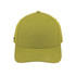 A green UFlex Classic 5 Panel Cap featuring a solid design and a logo on the side.