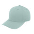 A light green UFlex Classic 5 Panel Cap with a curved brim and ventilation eyelets. Features a logo on the side.