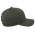 A classic five-panel cap in olive green, featuring a curved brim and a logo on the side.