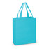 A turquoise A4 tote bag with long handles and a simple, unembellished design.