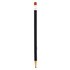 A round mechanical pencil in black with a red eraser on top and a gold tip. Includes a logo on the barrel.