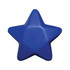 A blue star-shaped stress toy with a smooth surface and no visible branding.