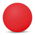 A bright red high bounce ball with a smooth surface, designed for fun and games. Features a logo.