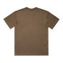 A brown Box Tee T-shirt with a plain back, featuring a logo at the neckline.