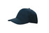 A navy blue cap with a curved brim and six ventilation eyelets. It features a logo on the front.