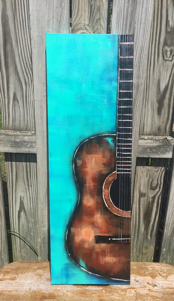 "ACOUSTIC III"  ACRYLIC PAINTING (SOLD)