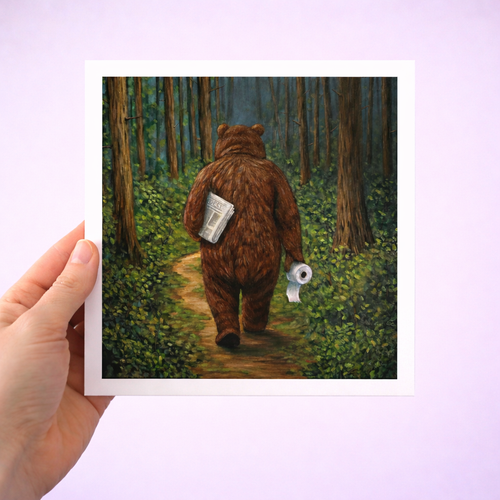 DOES A BEAR...?  STUDIO PRINT
