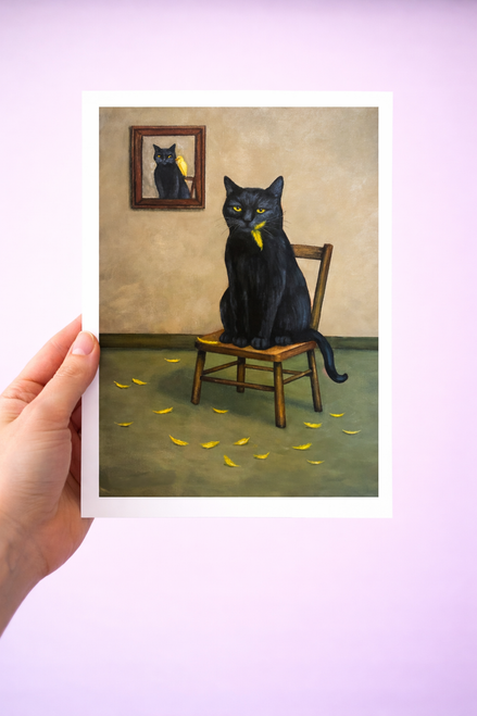 THE CAT THAT ATE THE CANARY STUDIO PRINT