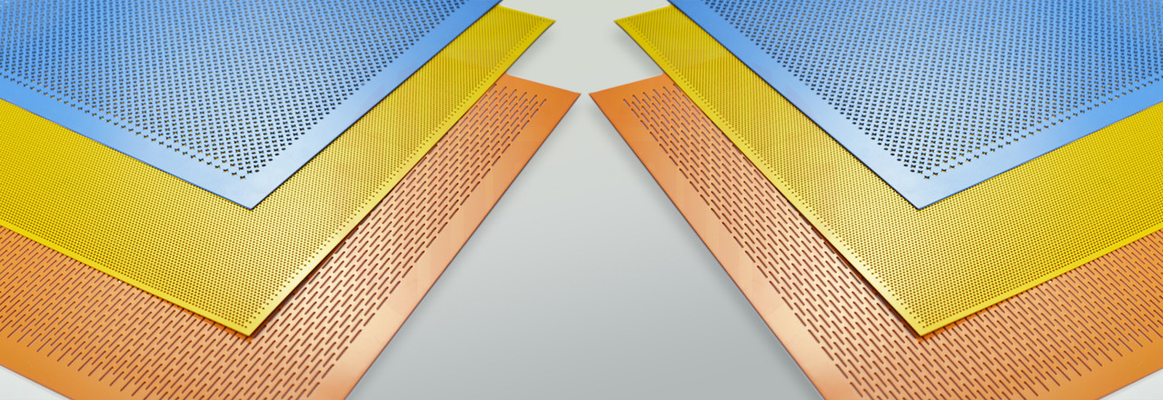Perforated sheet metal, 23% open area perforated, Perforated privacy mesh