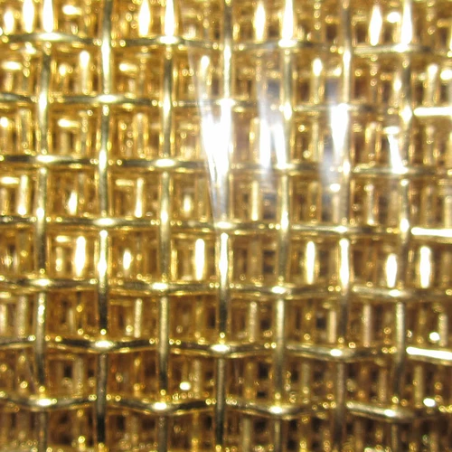 4 mesh Brass wire mesh with 1.6 mm wire diameter and 4.75mm used as Decorative mesh.