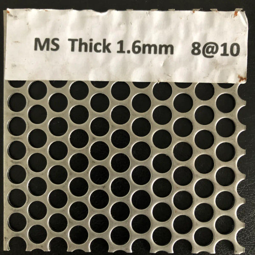 8mm round hole perforated sheet 58% open area, Available in Galvanised steel, Mild Steel 8mm round hole perforated sheet 58% open area, Available in Galvanised steel, Mild Steel