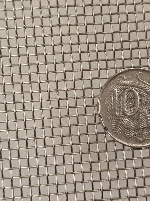 1.72mm, 12 Mesh Stainless Steel, Woven Wire (0.4 mm) is designed for  decorative facades, ventilation panels, security infill.