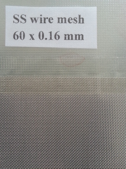 233 Micron, 60 Mesh Stainless Steel, Woven Wire (0.19 mm) is designed for fine particle processing screening.