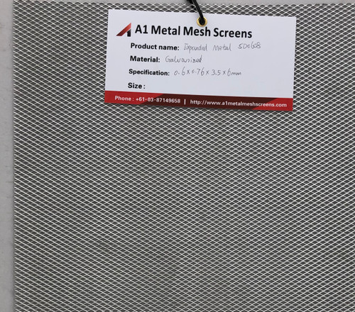 Expanded security mesh, Expanded small diamond mesh, Expanded metal