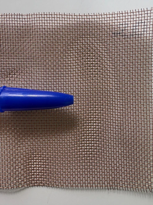 20 mesh Brass wire mesh with 0.2 mm wire diameter and 1.07mm - copper wire mesh 20, bushfire mesh copper, BAL-rated copper mesh