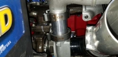Cummins r2.8 2.5 inch Turbo riser installed Cummins r2.8 2.5 inch Turbo riser installed