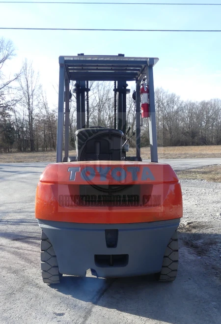 $12,500 8,000 Lb Capacity Toyota Diesel Forklift w/ New Air Pneumatic Tires