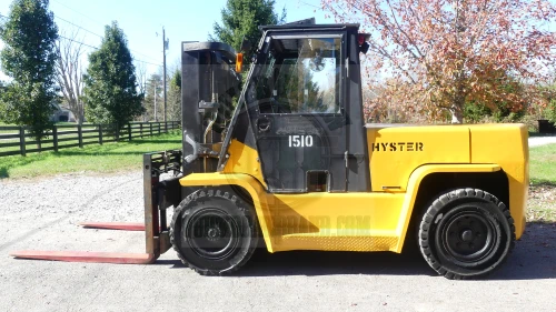 $19,500 Hyster Gasoline Forklift 13,500 Lb. Capacity Side Shift & Fork Positioner