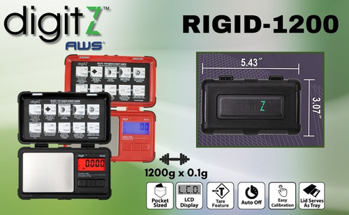 Rigid1200g Digital Pocket Scale