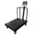 Optima Bench Scales with Backrail, Wheels, Diamond Plate 18"x24"x8.5"(H) 500lbs