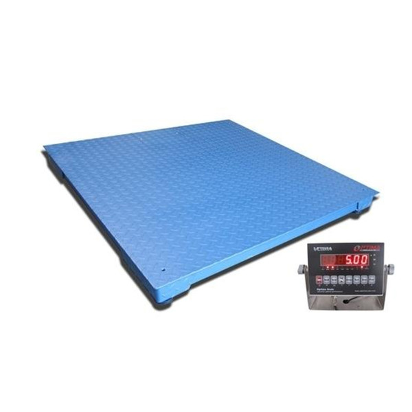 OPTIMA OP-916 FLOOR SCALE, 5' X 5', 5,000 LBS. X 1 LB, NTEP, CLASS III