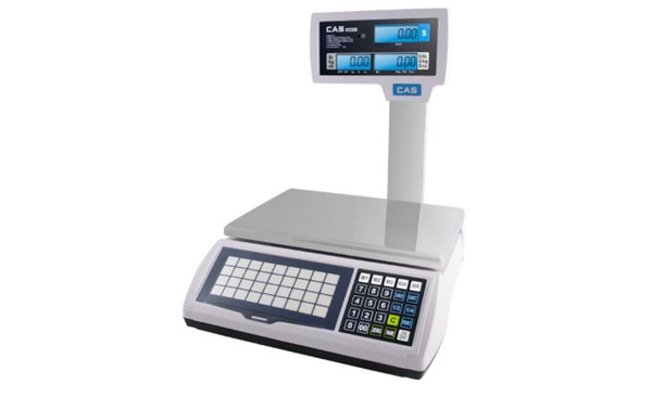CAS S2000JR-30LP DUAL RANGE PRICE COMPUTING SCALE, 15/30 LB X 0.005/0.01 LB, NTEP