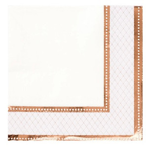 Party Porcelain Rose Gold Napkin Party Porcelain Rose Gold Napkin
