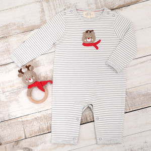 Crochet Reindeer Baby Grow (0-3) Crochet Reindeer Baby Grow (0-3)