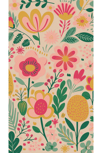 Pop Flower Posie Floral Print Scarf - Powder Design  Pop Flower Posie Floral Print Scarf - Powder Design