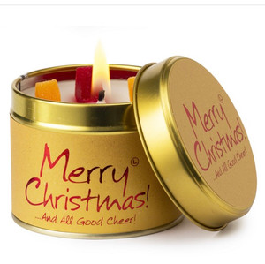 Merry Christmas - Candle Tin- Lily Flame