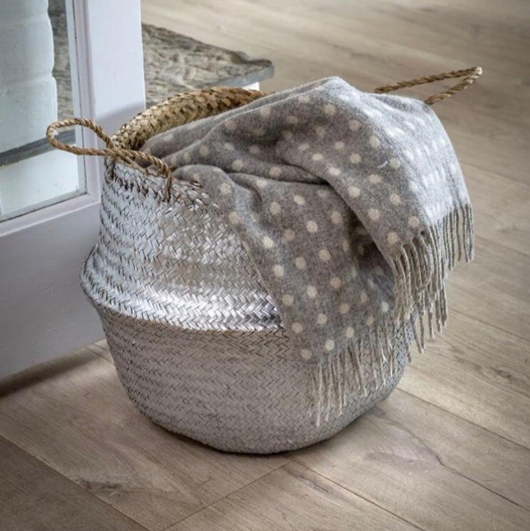 Silver Dip Seagrass Basket