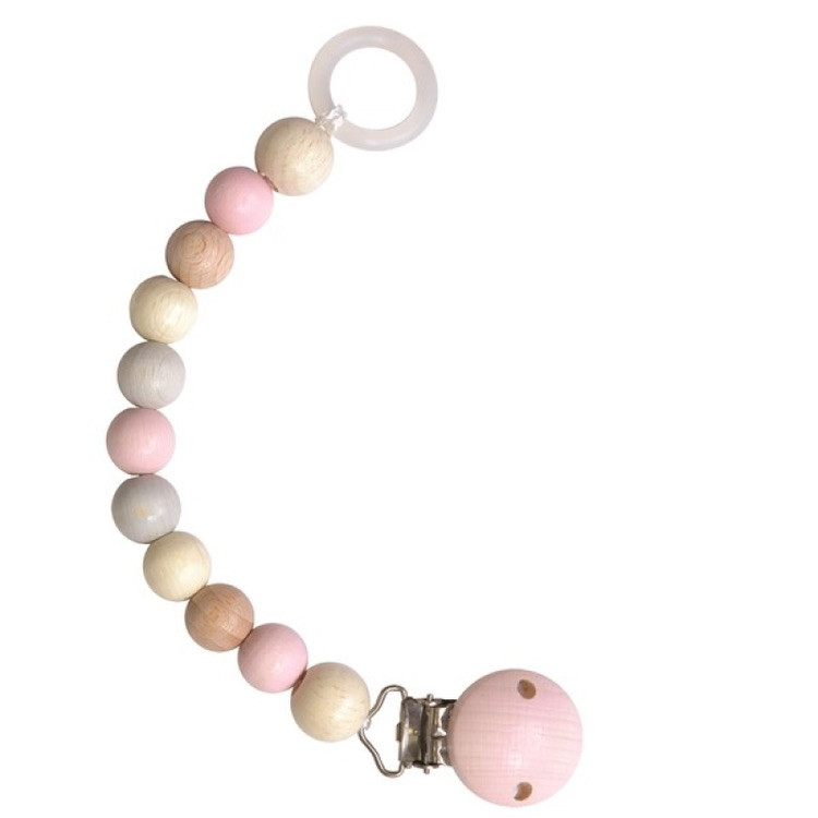 Olive/Pink Pacifier Holder