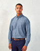 Premier Fairtrade Organic Long Sleeve Chambray Shirt - PR247