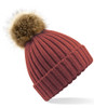 Faux Fur Pop Pom Chunky Beanie Beechfield - BB412