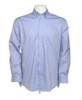 Long Sleeve Oxford Shirt Kustom Kit Light Blue