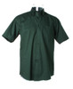 Short Sleeve Oxford Shirt Kustom Kit Bottle Green