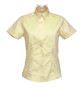 Kustom Kit Short Sleeve Oxford Blouse Lemon