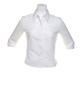 Ladies Continental Blouse (3/4 Sleeve) Kustom Kit White