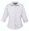 Ladies 3/4 Sleeve Poplin Blouse  - PR305