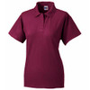 Russell Ladies Pique Polo Shirt 539F Burgundy